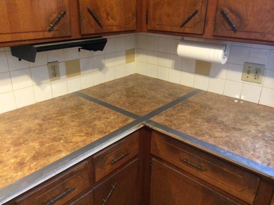 Finished kitchen with new countertops